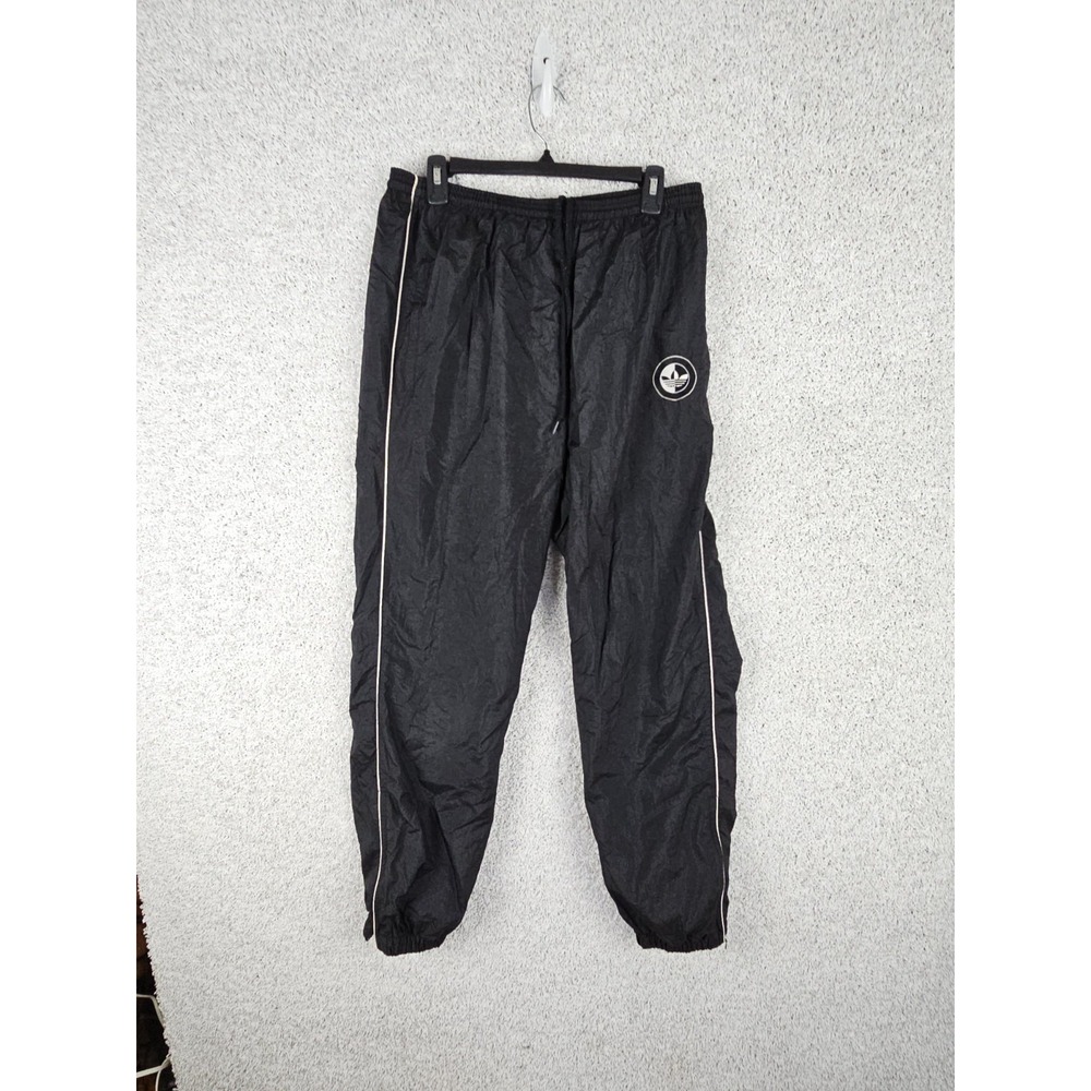 Vintage 90s Adidasβ Track Pants Men's Large Trefoil Ankle Zip 33x30 Lined